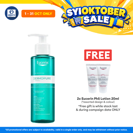 Eucerin Dermopure Clinical Purifying Cleanser 200ml | Fragrance & Soap Free