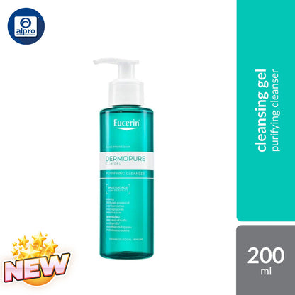 Eucerin Dermopure Clinical Purifying Cleanser 200ml | Fragrance & Soap Free Eucerin