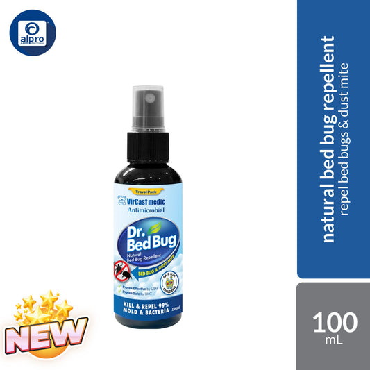 VirCast Medic Dr. Bed Bug Natural Bed Bug Repellent 100mL | Effective in Repelling Bed Bugs & Dust Mite VirCast Medic