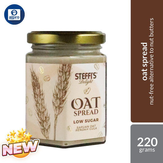 Steffi's Oat Spread Low Sugar 220g | Nut-Free Alternative to Nut Butters Steffi's