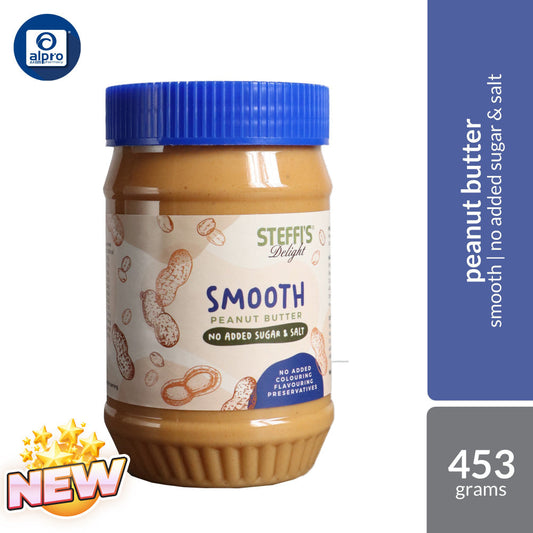 Steffi's Smooth Peanut Butter 453g | No Added Sugar & Salt Steffi's