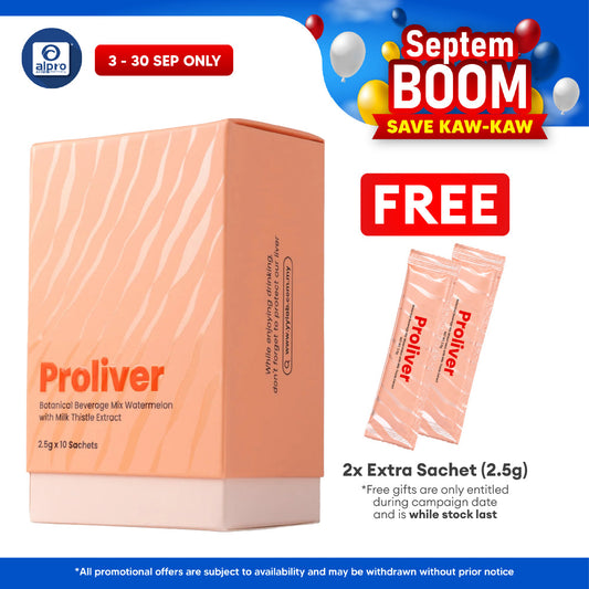 Proliver Botanical Beverage Mix Watermelon with Milk Thistle Extract 2.5g ×10s | Supports Overall Daily Wellness Proliver