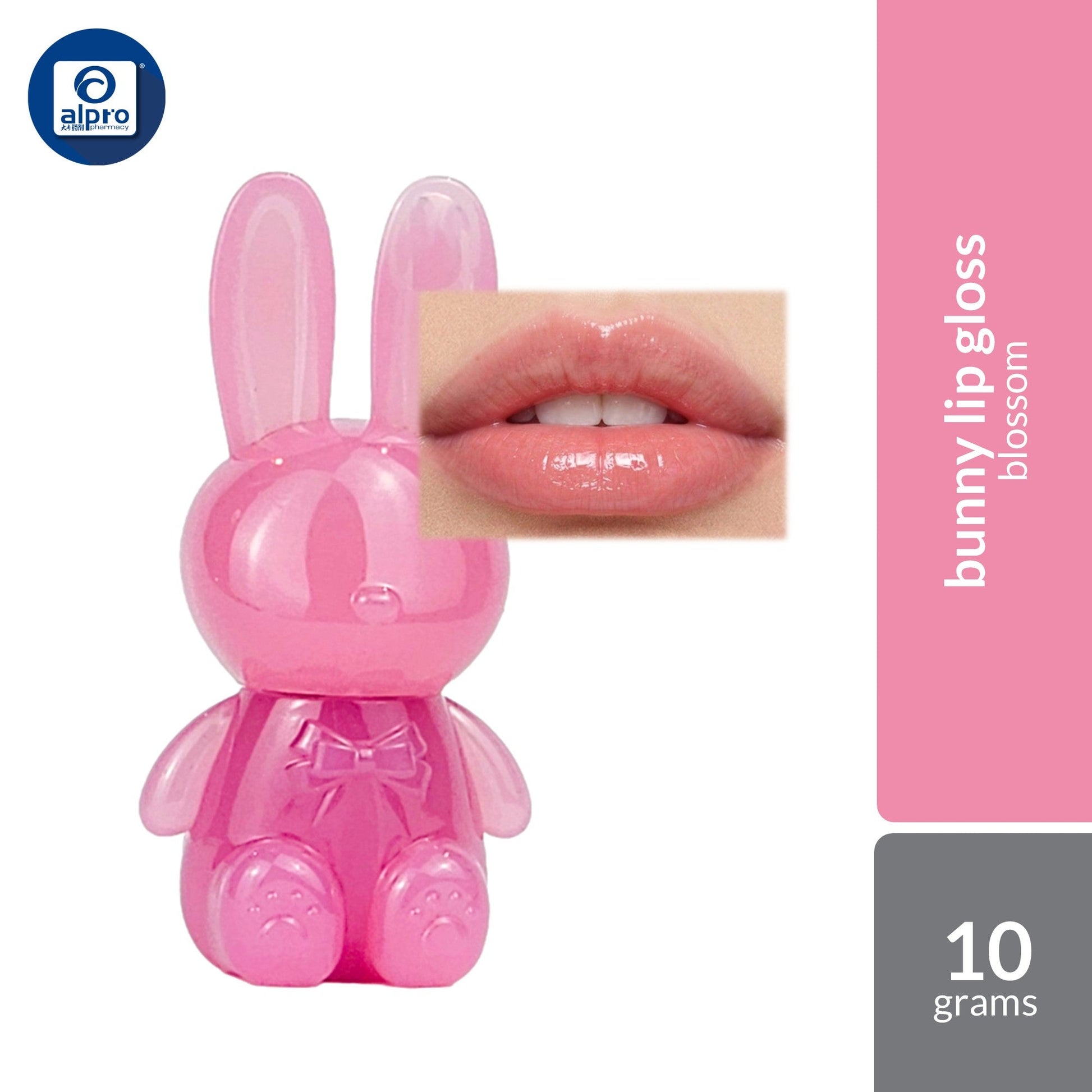 Bloop BL Happy Bunny Lip Care+Gloss (Blossom / Luna / Sunny / Petal / Cocoa / Sugar) 10g | Enriched with Sunflower Oil Bloop
