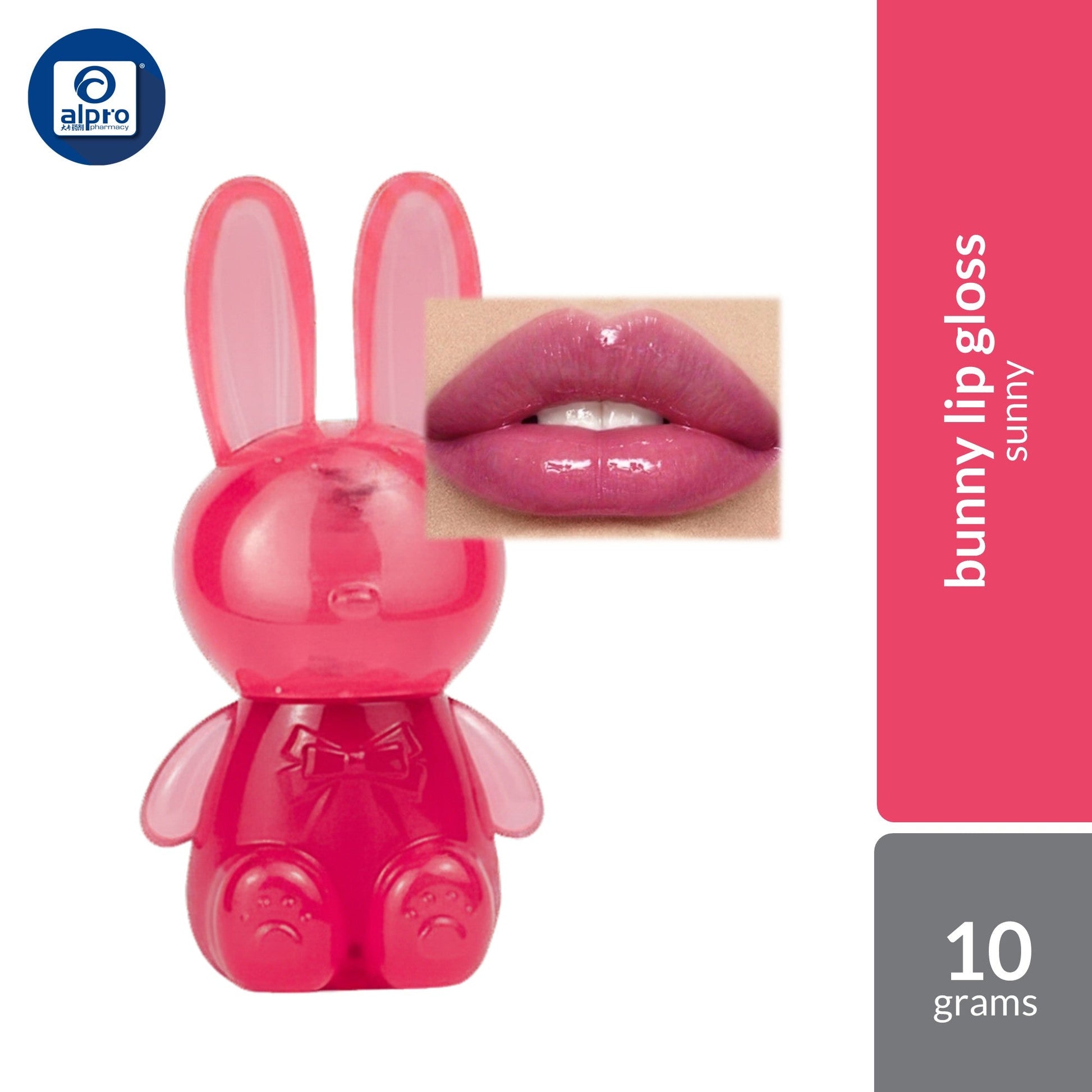 Bloop BL Happy Bunny Lip Care+Gloss (Blossom / Luna / Sunny / Petal / Cocoa / Sugar) 10g | Enriched with Sunflower Oil Bloop