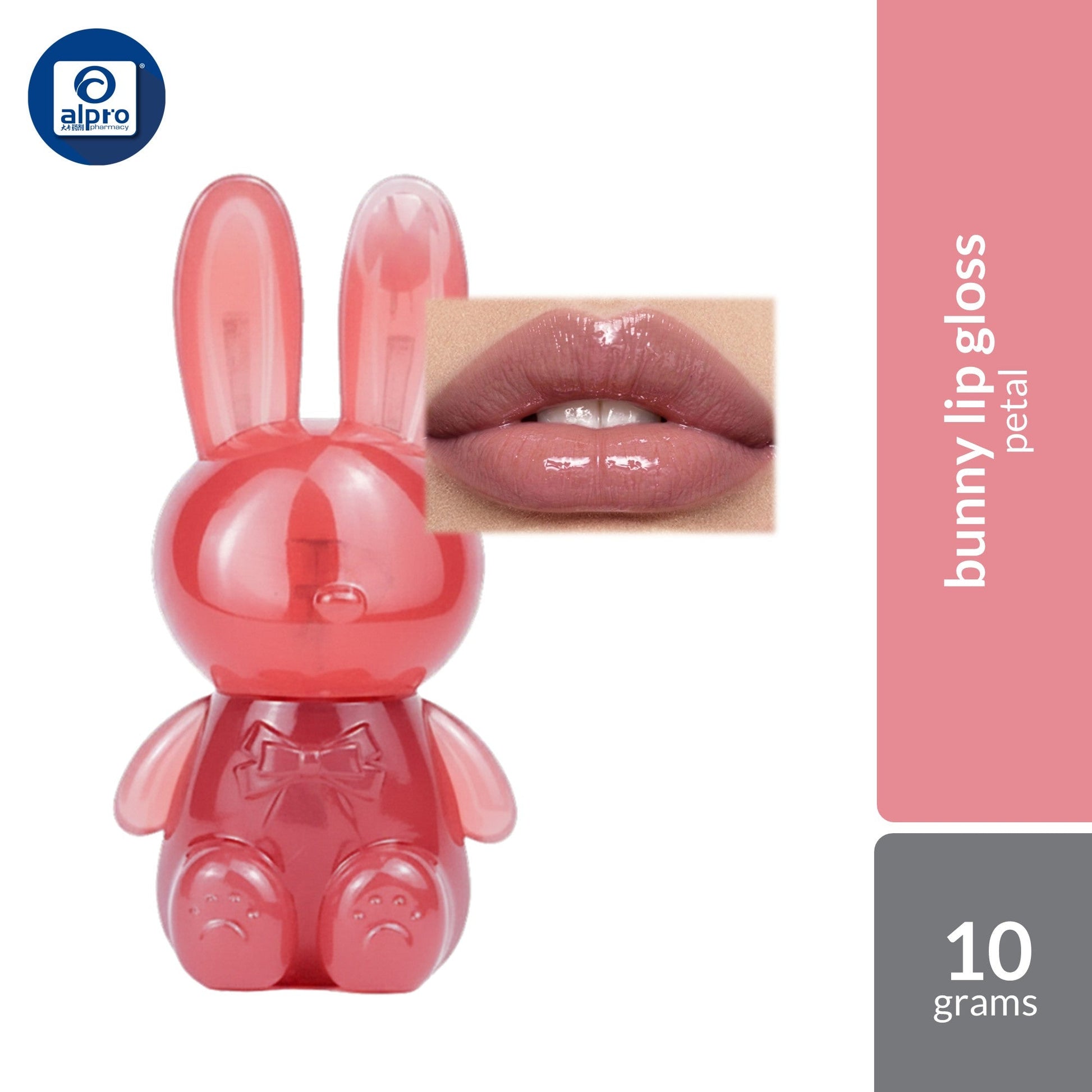 Bloop BL Happy Bunny Lip Care+Gloss (Blossom / Luna / Sunny / Petal / Cocoa / Sugar) 10g | Enriched with Sunflower Oil Bloop