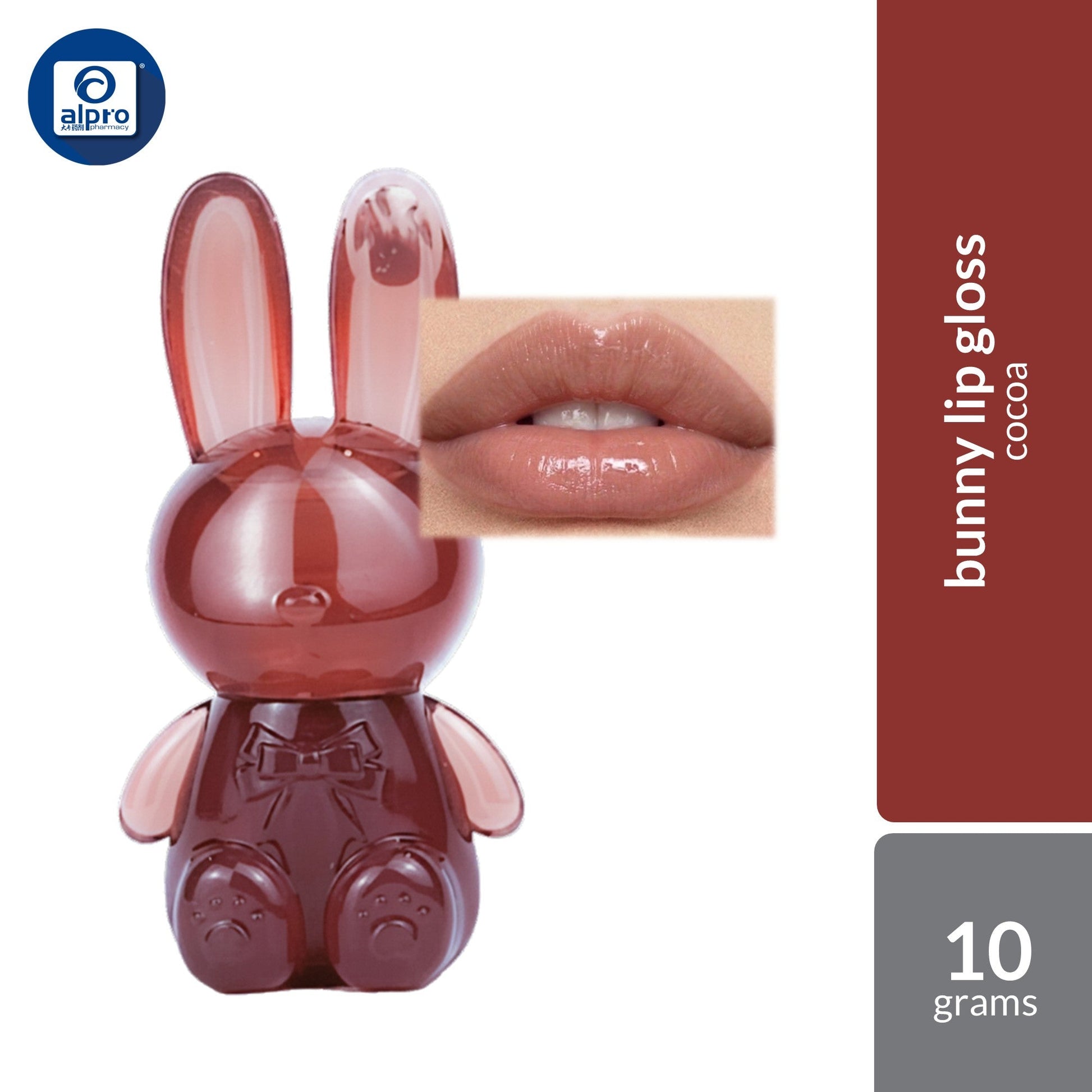Bloop BL Happy Bunny Lip Care+Gloss (Blossom / Luna / Sunny / Petal / Cocoa / Sugar) 10g | Enriched with Sunflower Oil Bloop