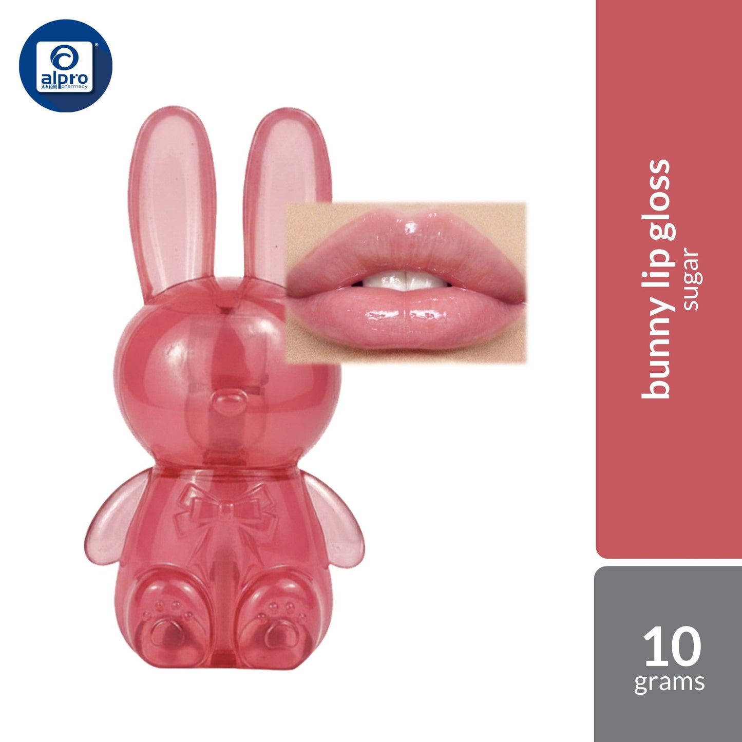 Bloop BL Happy Bunny Lip Care+Gloss (Blossom / Luna / Sunny / Petal / Cocoa / Sugar) 10g | Enriched with Sunflower Oil Bloop