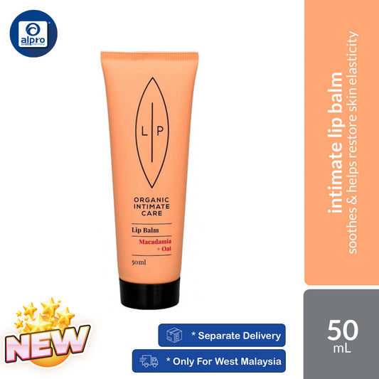 Lip Intimate Lip Balm Macadamia + Oat 50mL | Soothes Skin & Helps Restore Skin Elasticity Lip Intimate Care
