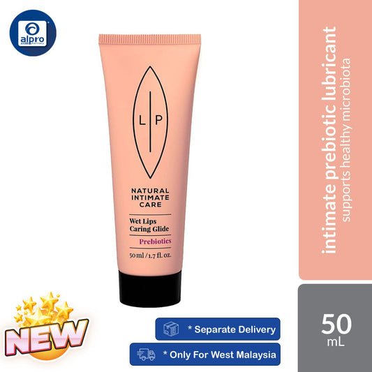 Lip Intimate Wet Lips Prebiotic Glide 50mL | Supports Healthy Microbiota & Long-Lasting Lubrication Lip Intimate Care