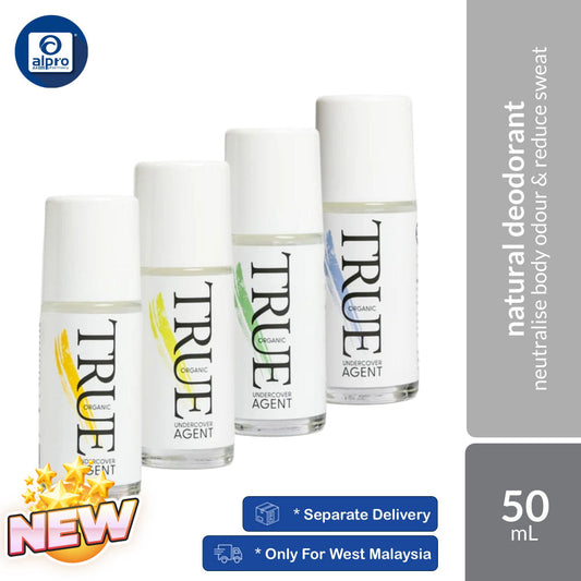 True Organic Deodorant (Original /Lemongrass / Ylang Ylang / Lavender) 50mL | Neutralise Body Odour & Reduce Sweat True Organic of Sweden