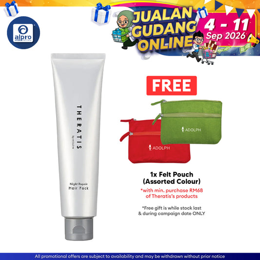Theratis By Mixim Night Repair Hair Pack 130g | Overnight Leave-In Hair Treatment Theratis