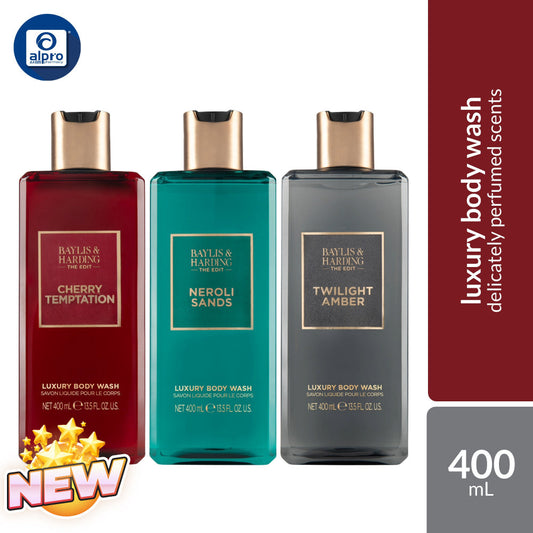 Baylis & Harding The Edit Body Wash (Cherry Temptation / Neroli Sands / Twilight Amber) 400mL Baylis & Harding