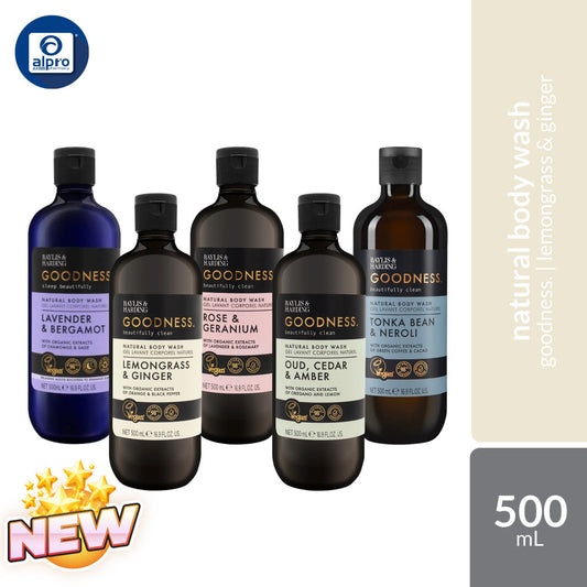 Baylis & Harding Goodness Body Wash (Assorted Scents) 500mL | Naturally Derived Ingredients & Organic Extracts Baylis & Harding