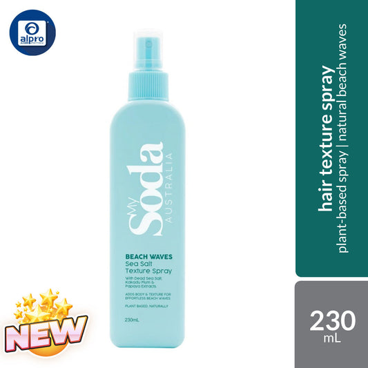 My Soda Beach Wave Sea Salt Texture Spray 230mL | Adds Body & Texture for Effortless Beach Waves My Soda