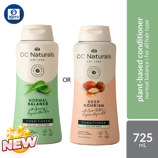 OC Naturals Conditioner (Normal Balance / Deep Nourish) 725mL | Plant-Based Formula OC Naturals