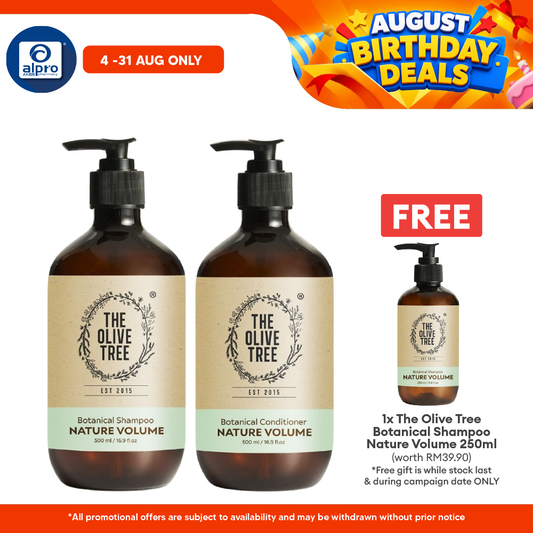 The Olive Tree Hair Fall Rescue Set (Shampoo & Conditioner) The Olive Tree