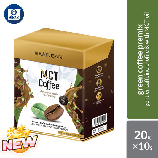 Ratusan MCT Premix Coffee with Green Coffee 20g × 10s | MCT Oil & Green Coffee Blend Ratusan