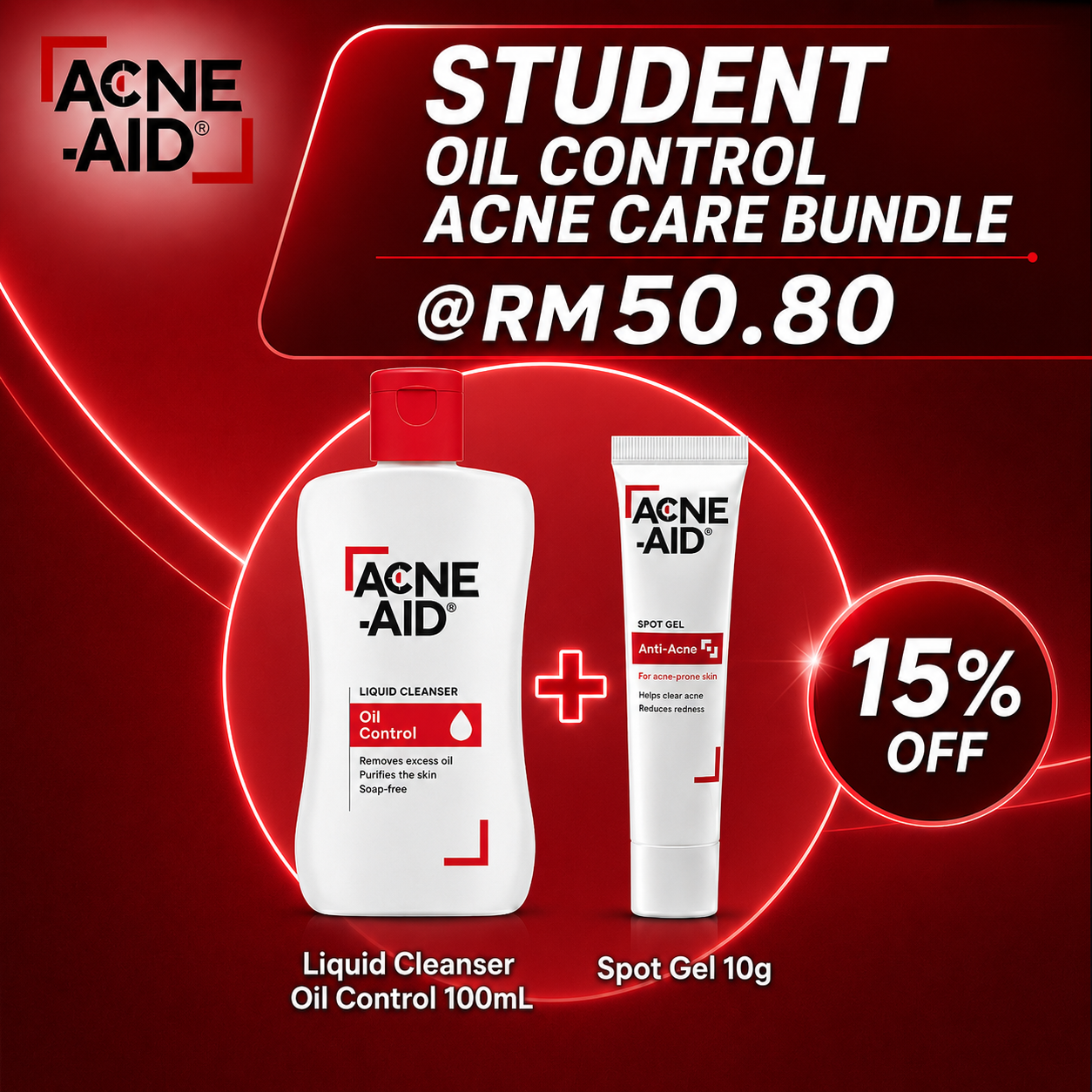 Student Oil Control Acne Care Bundle Acne-Aid