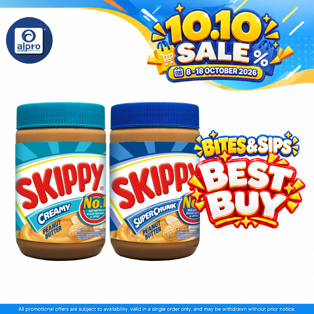 Skippy Peanut Butter (Creamy/Chunky) 500g | No Stirring Required & Vegan Friendly