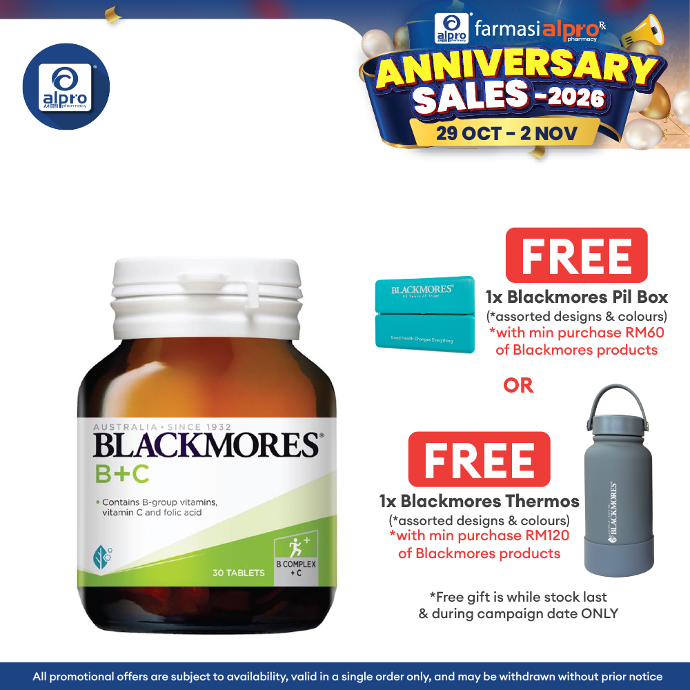 Blackmores Vitamin B+C 30s | Wellbeing