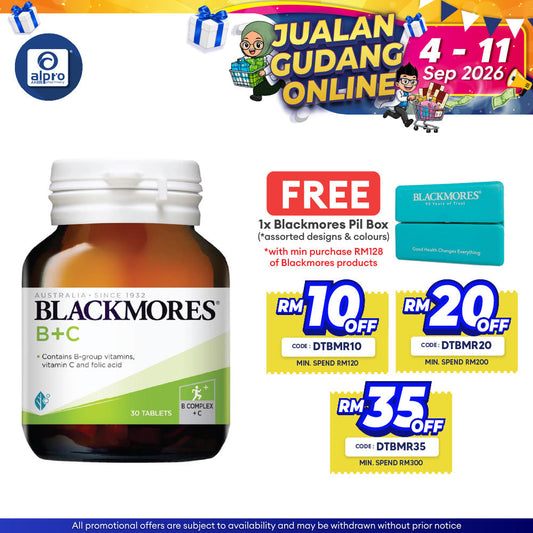 Blackmores Vitamin B+C 30s | Wellbeing Blackmores