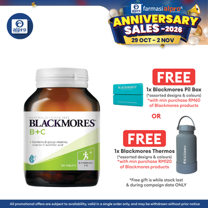 Blackmores B+C 120s | Immune Supports