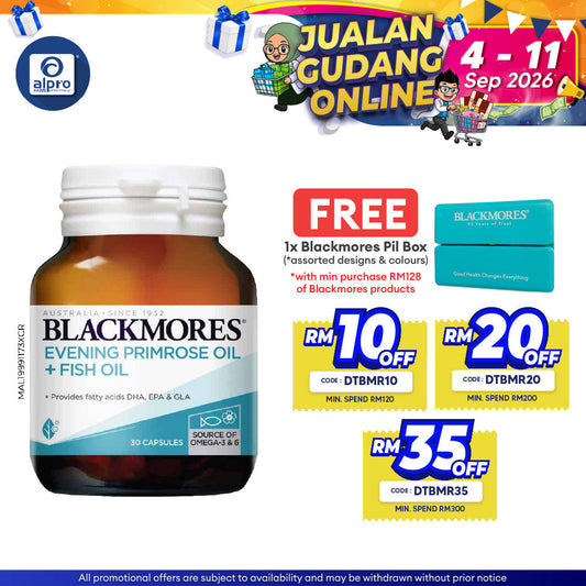 Blackmores Evening Primrose Oil + Fish Oil 30s | Anti-Inflamation Blackmores