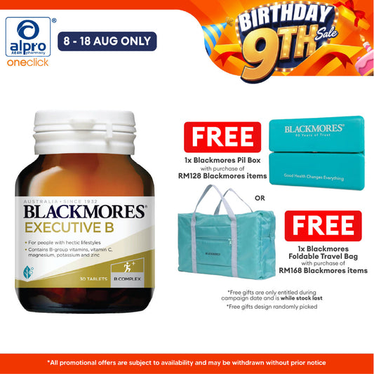 Blackmores Executive B 30s B-complex | Relieve Fatigue Blackmores