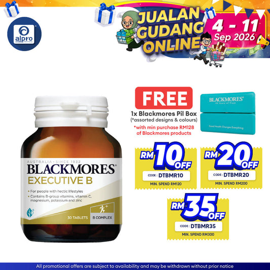 Blackmores Executive B 30s B-complex | Relieve Fatigue Blackmores