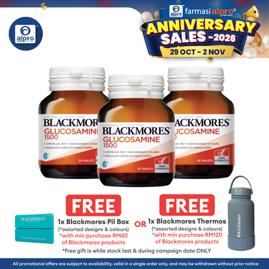 Blackmores Glucosamine 1500mg 30s ×3bottles | Joint Mobility Health Support