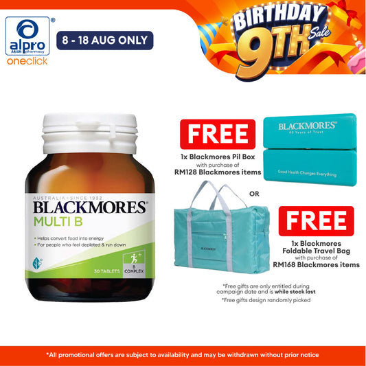 Blackmores Multi B 30s | Relieve Fatigue Blackmores
