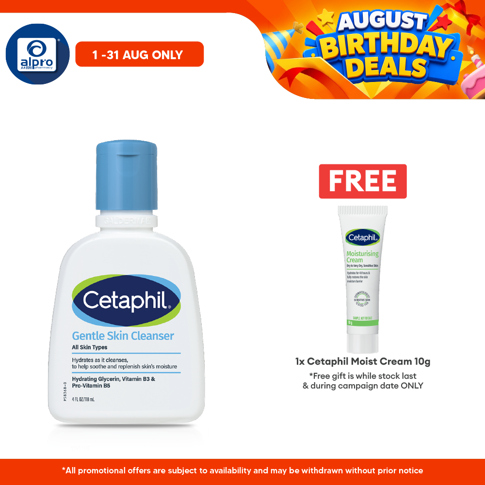 Cetaphil Gentle Skin Cleanser All Skin 118ml | Soothes and Gentle on Skin Cetaphil