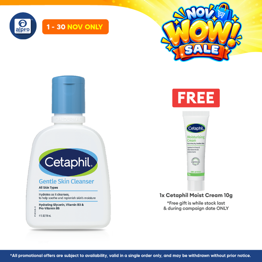 Cetaphil Gentle Skin Cleanser All Skin 118ml | Soothes and Gentle on Skin