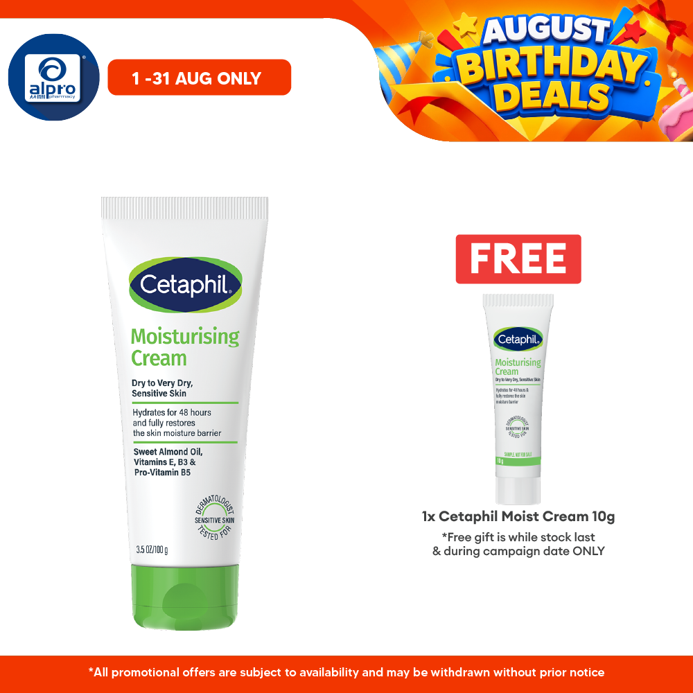 Cetaphil Moisturizing Cream 100g | Protect Skin Sensitivity Cetaphil
