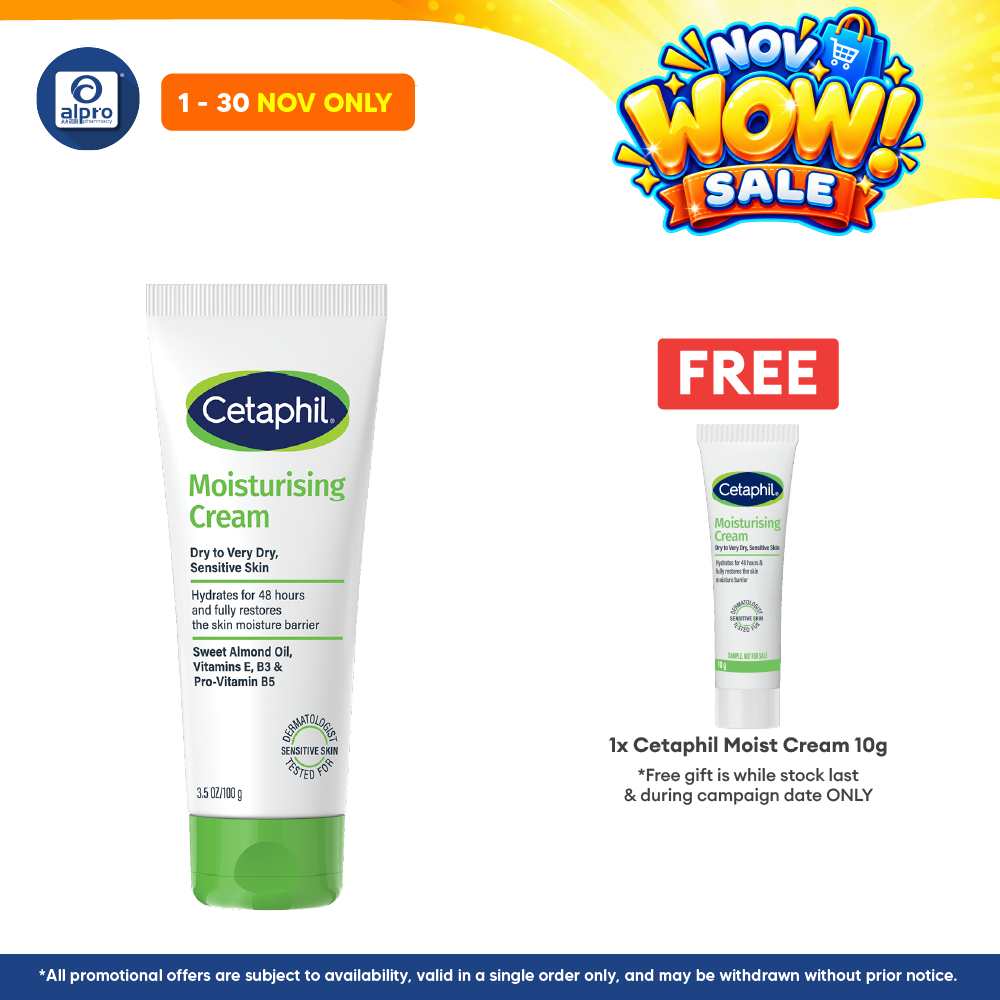Cetaphil Moisturizing Cream 100g | Protect Skin Sensitivity