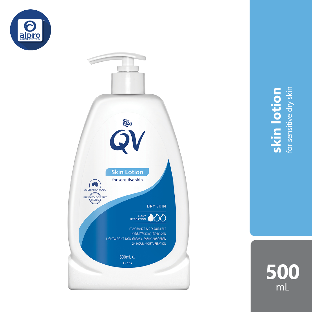 Ego QV Skin Lotion 500ml | Repairs and Soothes Dry skin QV