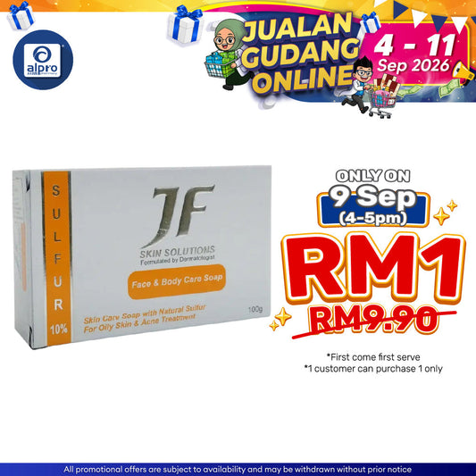 Jf Sulfur 10% Anti-acne Face & Body Soap 100g Jf