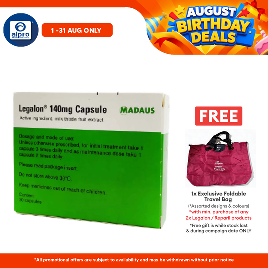 Legalon with Milk Thistle Fruit Extract 140mg 3x10s | Liver Health Meda