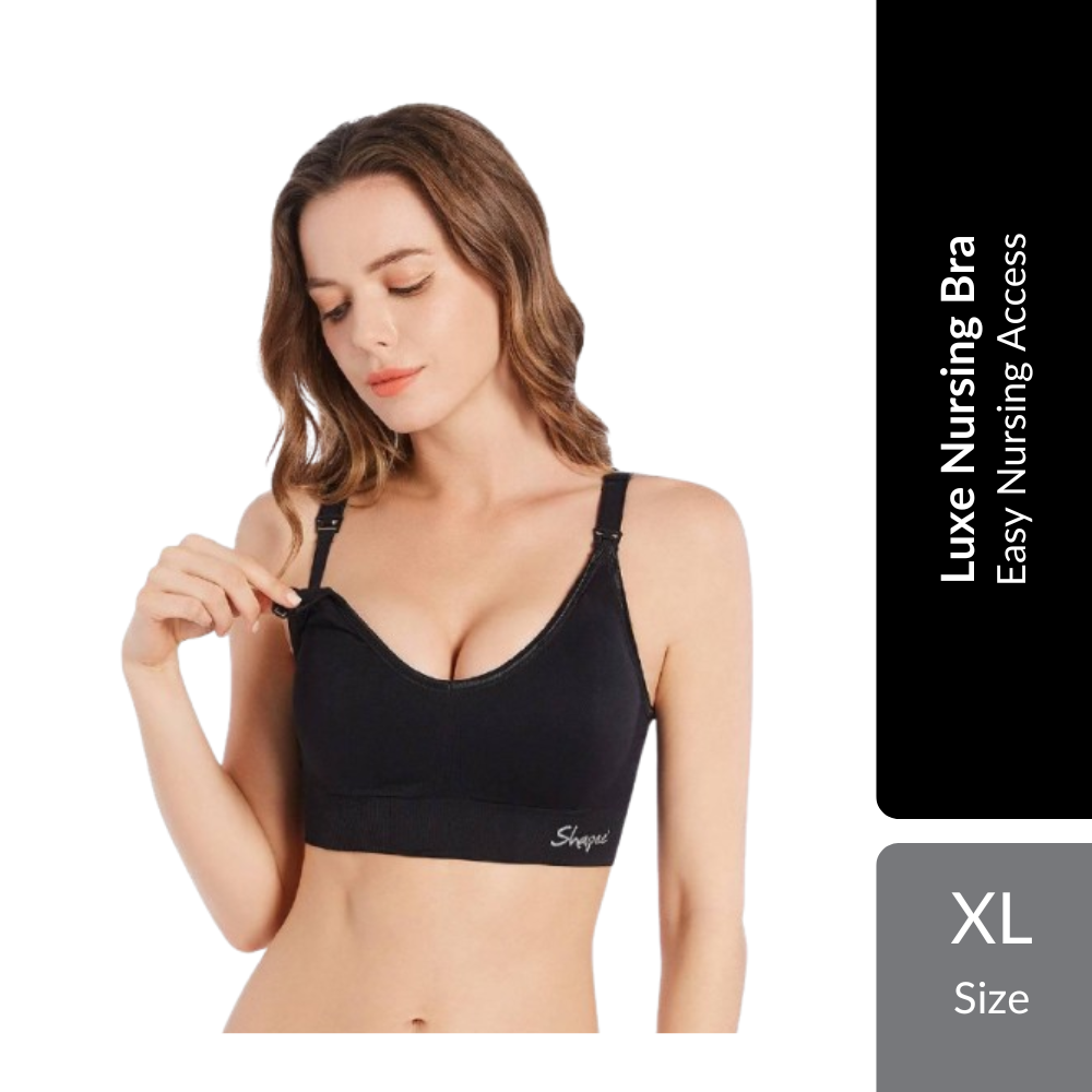 Shapee Luxe Nursing Bra 1s | Wire-Free Comfort & Easy Nursing Access For Breastfeeding Mothers Shapee
