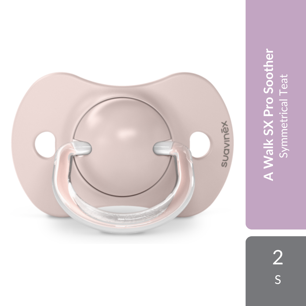 Suavinex A Walk Physiological Soother SX Pro Silicone Teat 0-6M 2s | Symmetrical Teat Suavinex