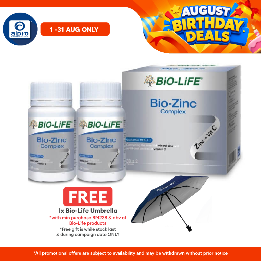 Bio-Life Bio-Zinc Complex 2x30s Bio-life