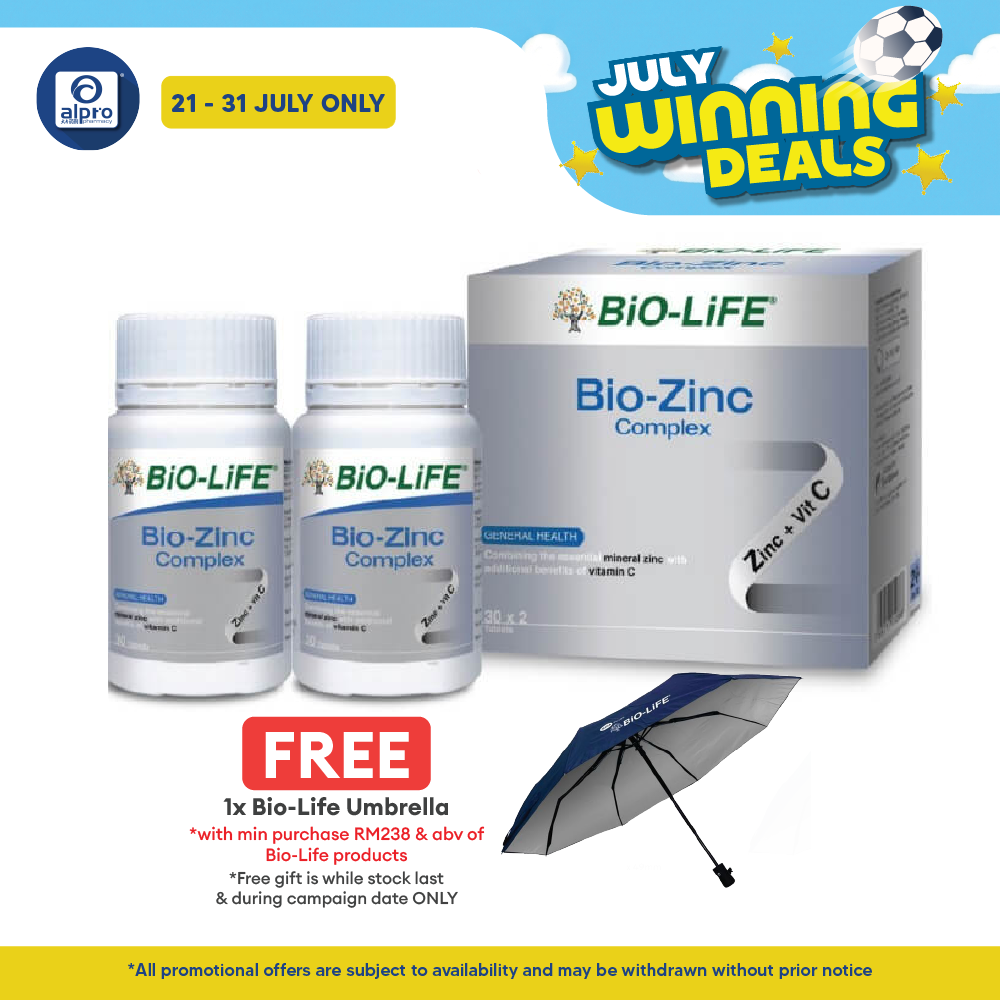 Bio-Life Bio-Zinc Complex 2x30s Bio-life