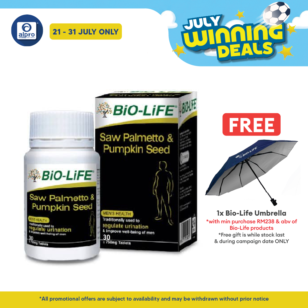 Bio-life Saw Palmetto & Pumpkin (30s) | Men's Health Bio-life