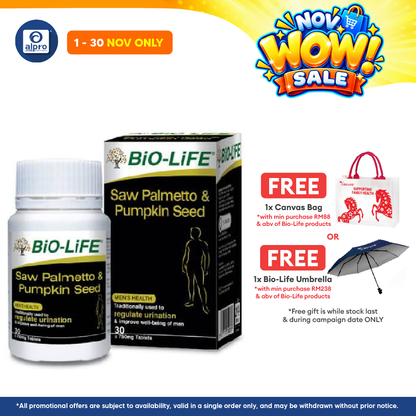 Bio-life Saw Palmetto & Pumpkin (30s) | Men's Health