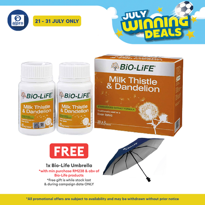 Bio-life Milk Thistle & Dandelion 2x30s | Liver Health Bio-life