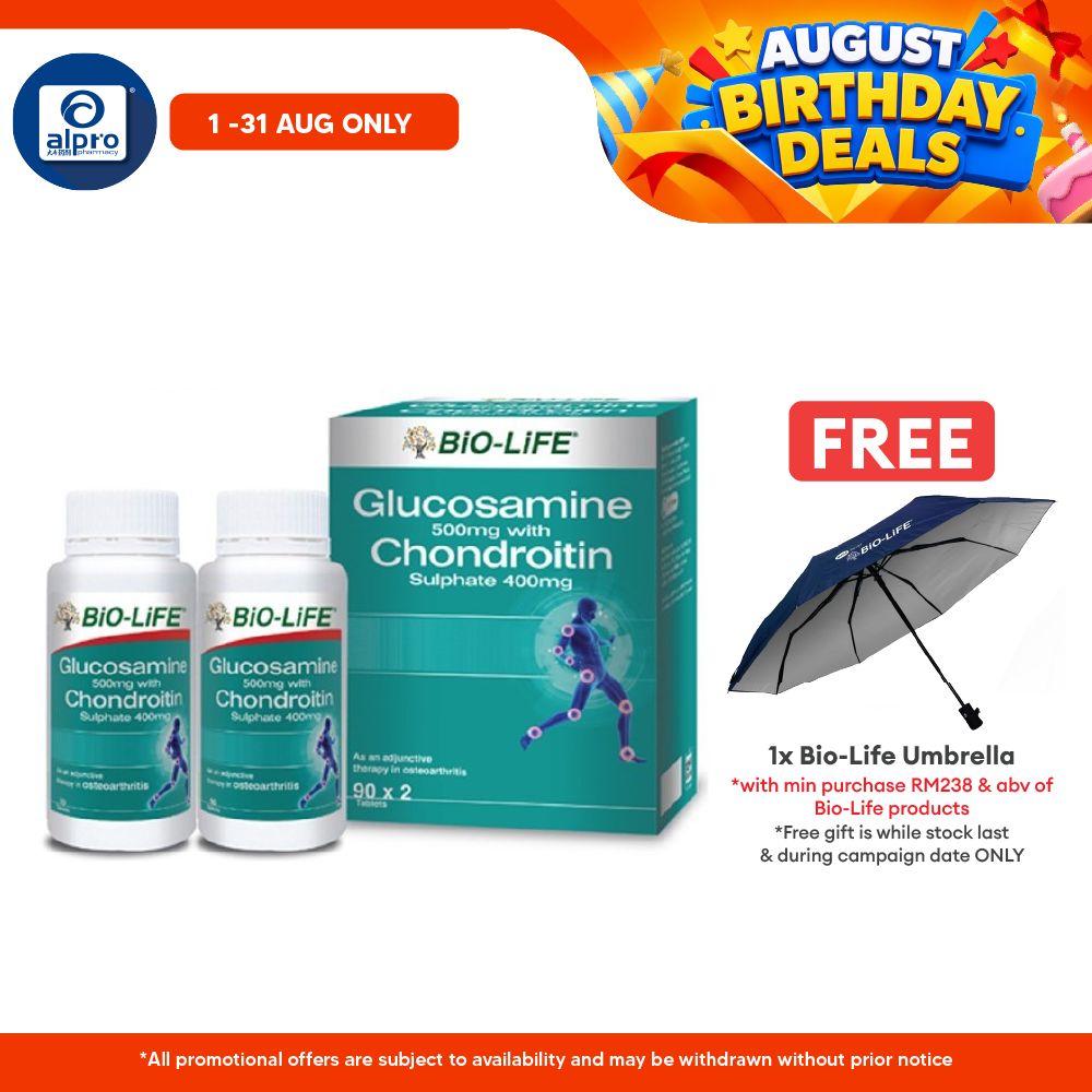 Bio-life Glucosamine & Chondroitin 2x90s | Joint Health Bio-life