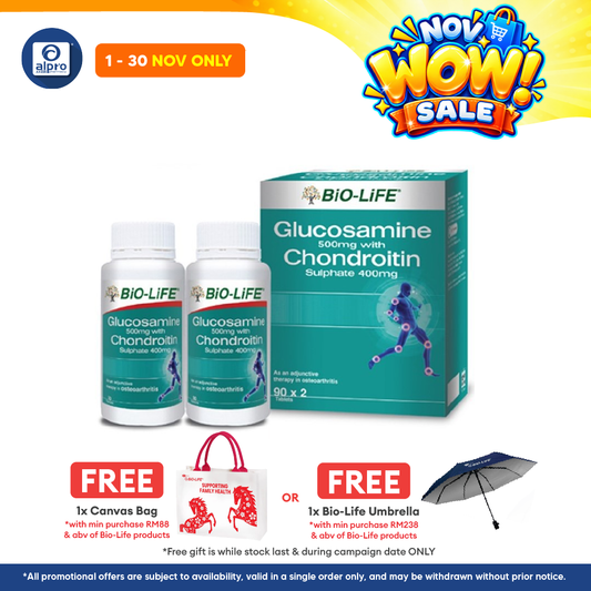 Bio-life Glucosamine & Chondroitin 2x90s | Joint Health