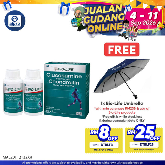 Bio-life Glucosamine & Chondroitin 2x90s | Joint Health Bio-life