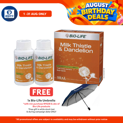 Bio-life Milk Thistle & Dandelion 2x100s | Liver Health Bio-life