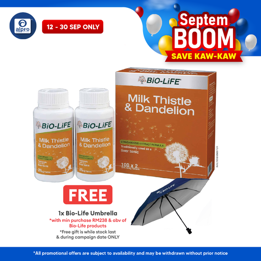 Bio-life Milk Thistle & Dandelion 2x100s | Liver Health